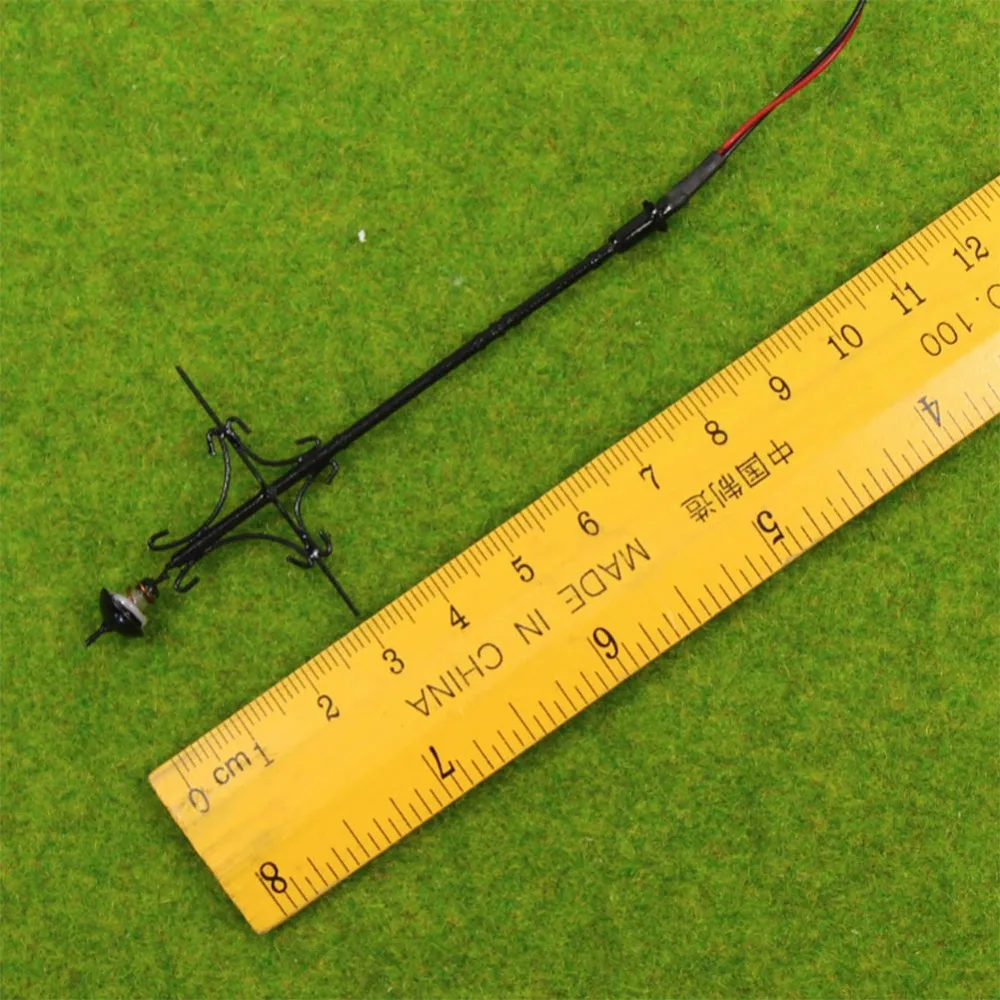 5 шт. Модель Железнодорожный Светильник лампы уличные фонари хо масштаб 9 см 12В