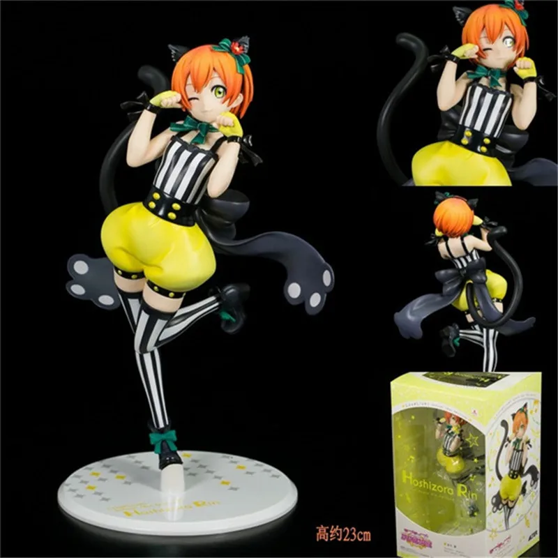 Alter Love Live Figuras Lovelive School Idol Festival Hoshizora Rin Cat ПВХ фигурка модель игрушки Neko Brinquedos 23 см|toy