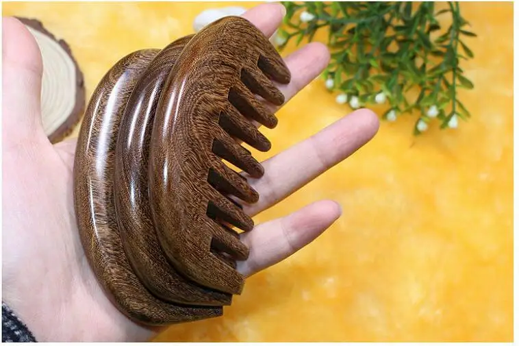 Деревянная расческа ручной работы Профессиональная деревянная для волос|sandalwood