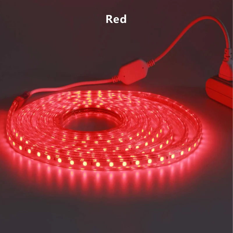 11 м/12 м 15 м/16 20 5050 Светодиодные ленты 220 В 60led Водонепроницаемый сад Гостиная гибкие