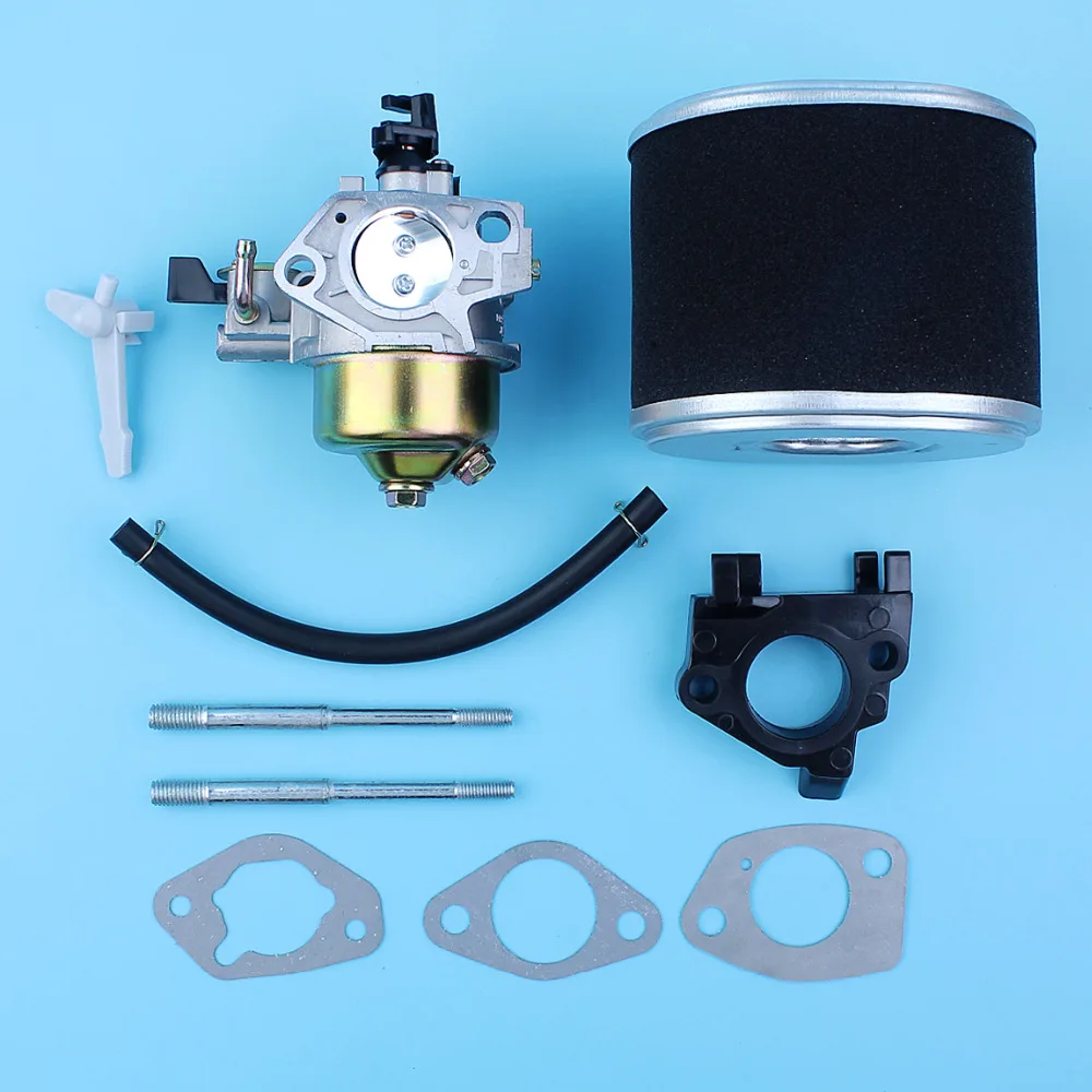 

Карбюратор изолятор болт дроссель стержень воздушный фильтр элемент прокладка комплект для Honda GX390 13HP 188F GX340 11HP генератор газонокосилка