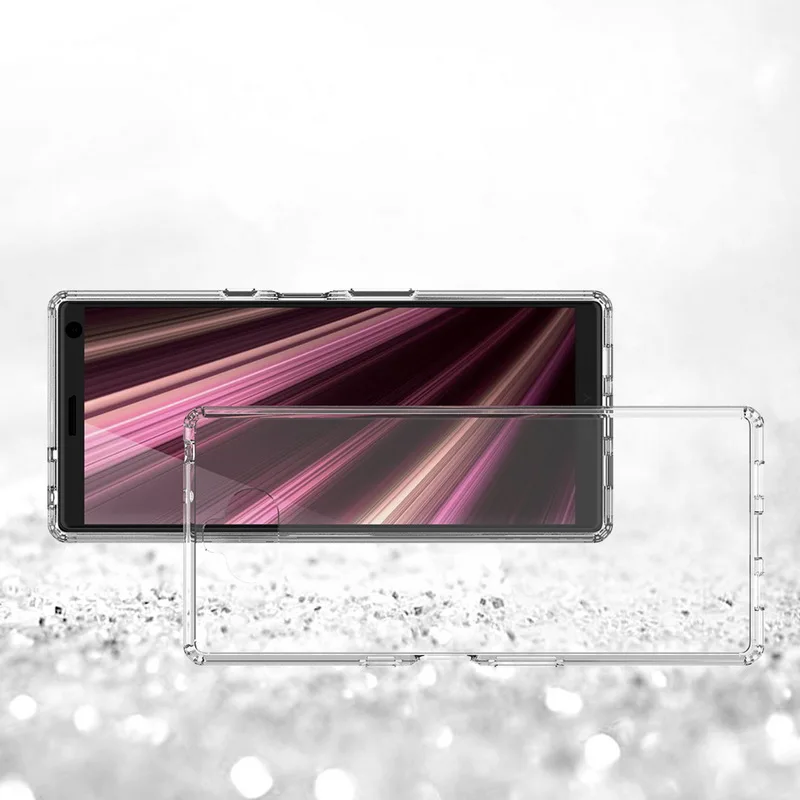 Для sony Xperia 10 Plus чехол TPU бампер прозрачная твердая акриловая задняя крышка для sony Xperia10 plus 10 Plus I3213 I4213 I4293 чехол для телефона
