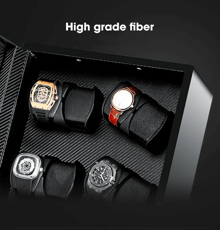 Индийские черные кожаные деревянные часы winder 6 taobao для автоматических часов