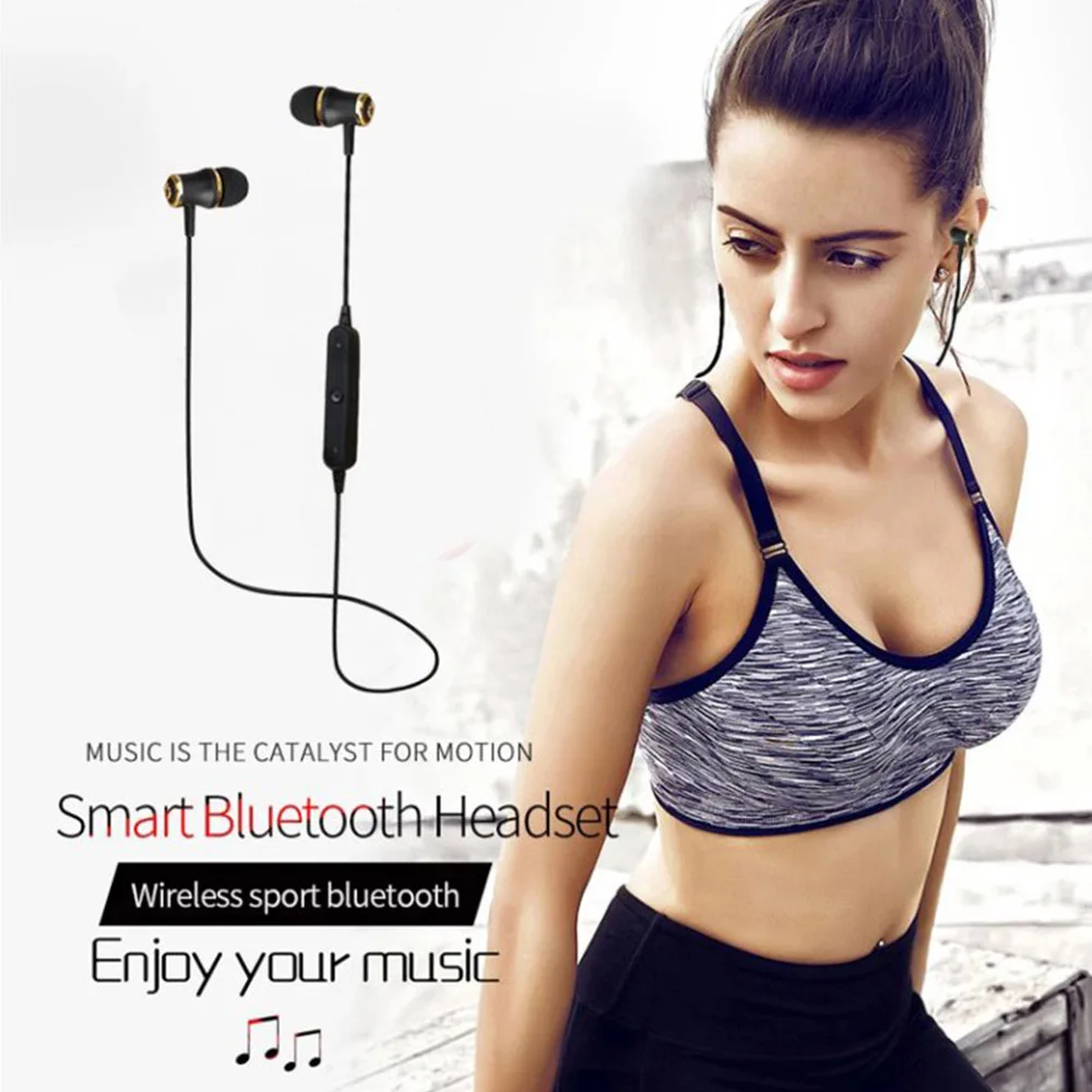 Беспроводной наушники Bluetooth IPX5 Водонепроницаемый устойчивое шейным наушник Fone