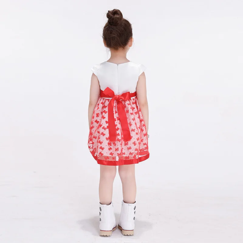 2017 Summer Children Girls Dresses Lovely Baby A Line Dress Kids Short Sleeve for Children's Clothing 2-7Y | Детская одежда и
