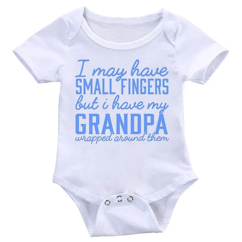 

DERMSPE Hot-selling Summer New Newborn Infants Jumpsuit Baby Girls Boys Short Sleeve Letter Print Romper Baby Clothes Fashion