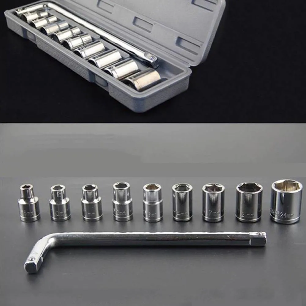 10pcs car socket wrench kits set repair tool MAX SOCKET 24mm 21MM |