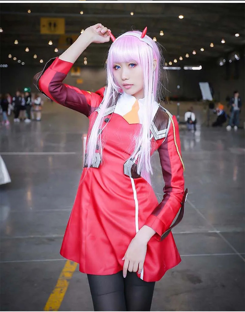 Новинка Костюм для косплея Zero Two Darling In The Franxx 02 Милые наряды девочек на Хэллоуин