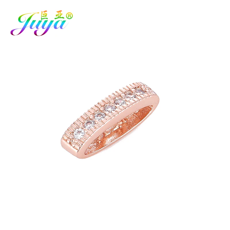 Rose Gold Juya поделки из бисера Ювелирные компоненты украшения 3 отверстия 5 отверстий разделитель разделители для женщин ручной работы бусины для изготовления ювелирных изделий - Цвет: Rose Gold