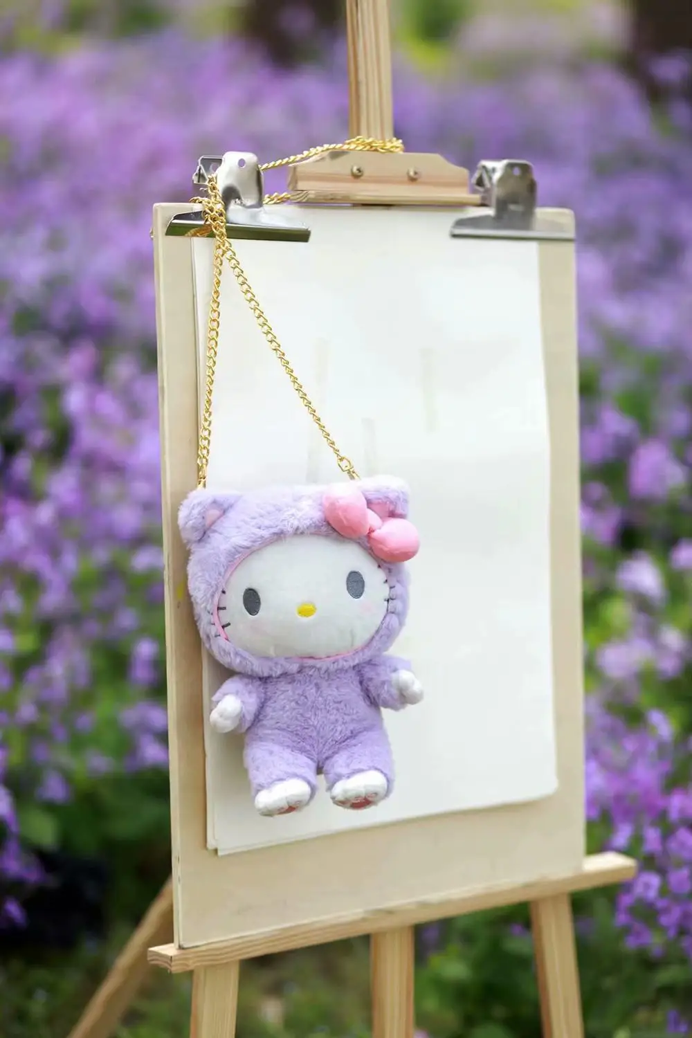 purple bag Милый мультфильм плюшевая игрушка Мелодия Cinnamoroll Cos кошка мягкая кукла сумка через плечо Девушка День рождения Рождественский подарок#1079 - Цвет: purple bag