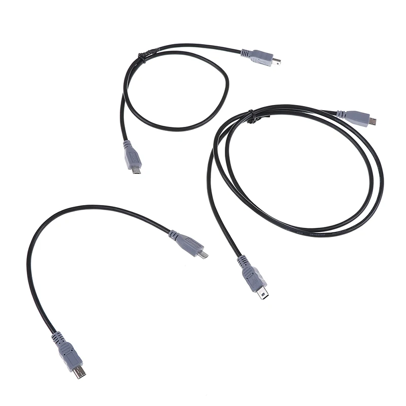 1 шт. 25/50/100 см Mini USB Тип B штекер к Micro 5 контактный конвертер OTG адаптер кабель