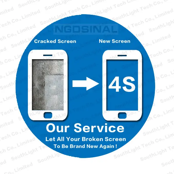 Для iPhone 4S ЖК-дисплей кодирующий преобразователь сенсорного экрана в сборе