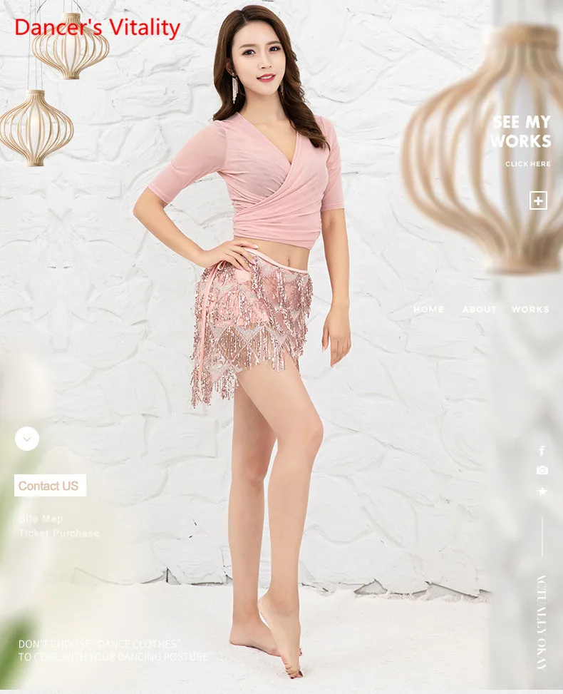 Женский топ для танца живота откровенный сетчатый тренировок модель 2019 |