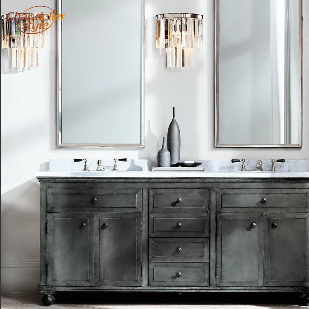 Современная роскошная хрустальная настенная лампа в стиле ретро скандинавский