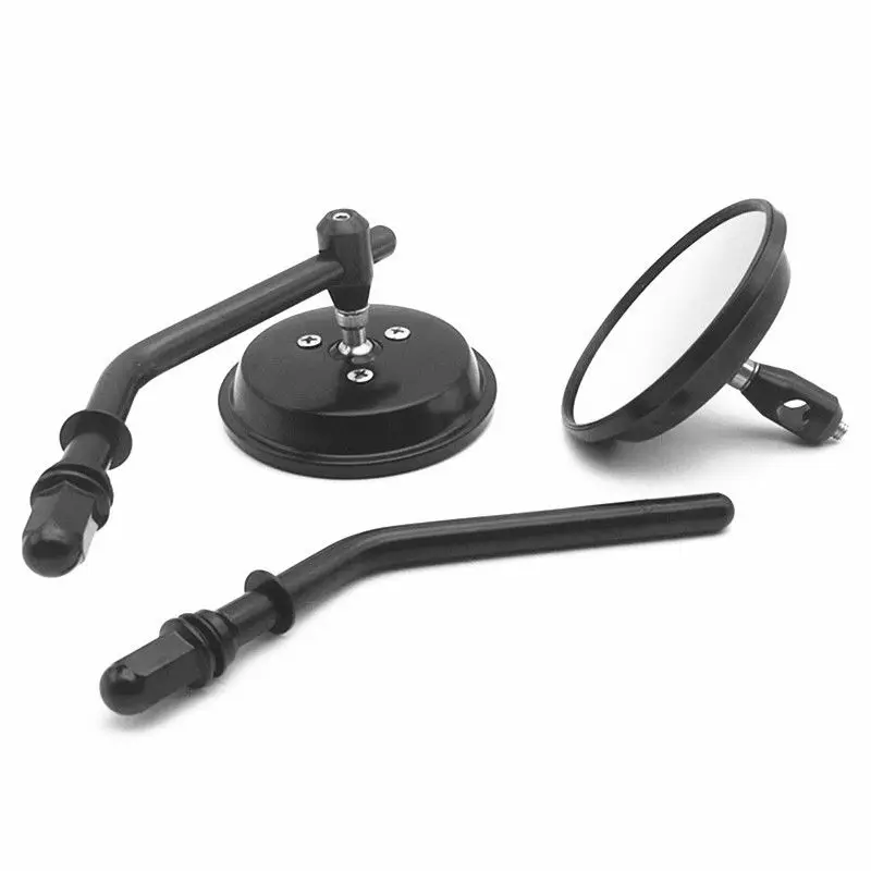 2x мотоциклетные хромированные круглые зеркала заднего вида для Harley Dyna Road Glide