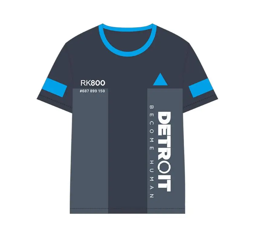 Новая футболка с коротким рукавом из Детройта героями мультфильма игры в