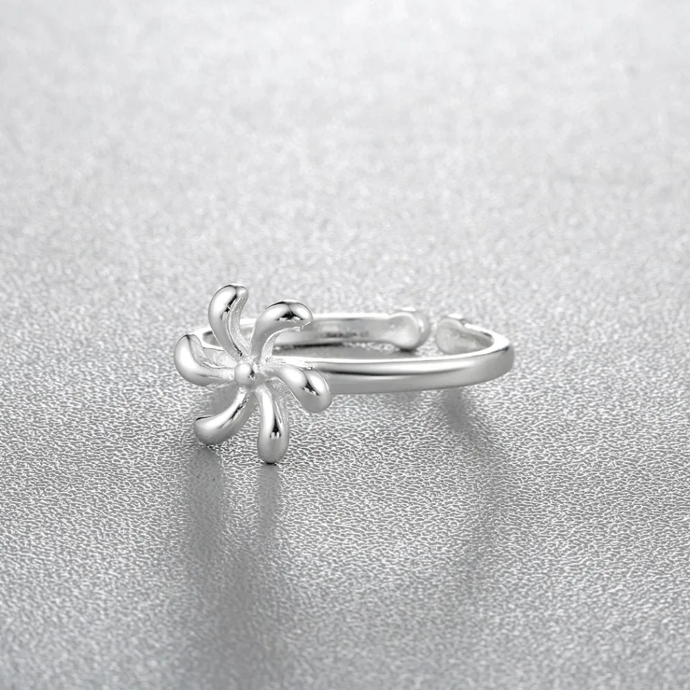 Чандлер серебряный цвет кольца мельница для женщин ветер цветок свадьба группа