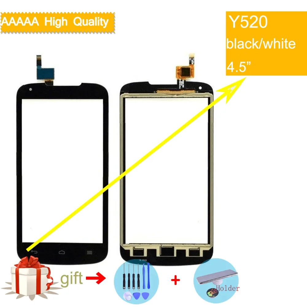 Для Huawei Ascend Y520 сенсорный экран Сенсорная панель дигитайзер передняя внешняя