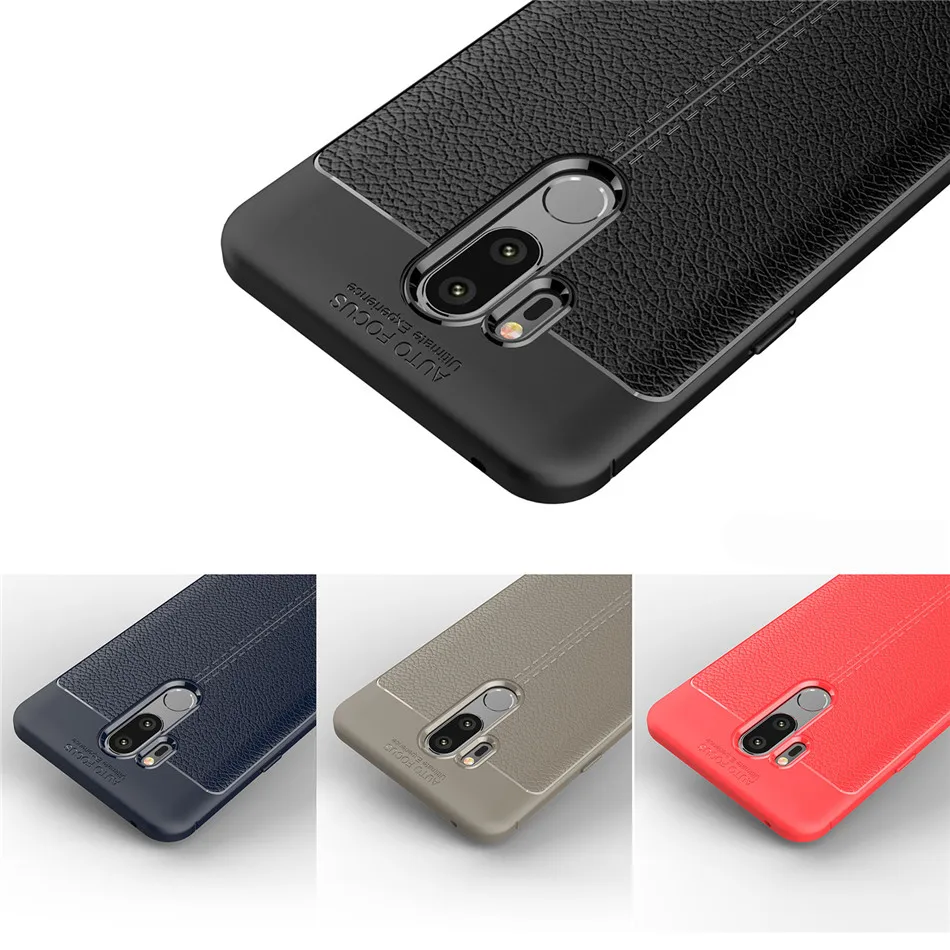 Роскошный мягкий чехол из тпу для LG G8 G7 G6 V50 V40 V30 Thinq Q6 Q7 Plus тонкий матовой кожи с