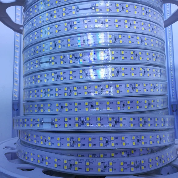 Сверхъяркая Светодиодная лента белый светильник 220 В водонепроницаемая IP66