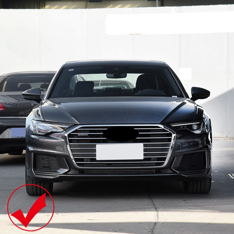 Для Audi A6 C8 S линии седан автомобилей укладка ABS хром Наружный сзади туман Llight реснички на фары отделкой 2 шт. авто аксессуары