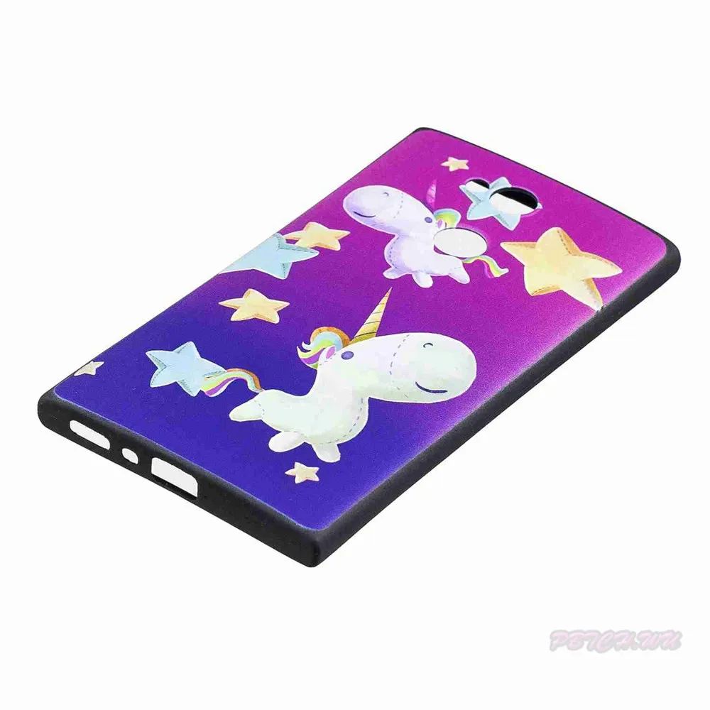 Лаки рельефный чехол для sony Xperia L2 H3311 H4311 H3321 H4331 мягкий телефона из ТПУ с принтом