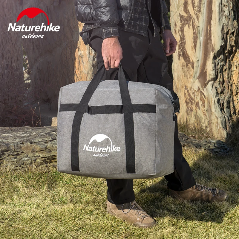 NatureHike 45L Высококачественная нейлоновая вместительная багажная сумка для путешествий, кемпинга, Портативная сумка для багги, туристическая посылка, сумки