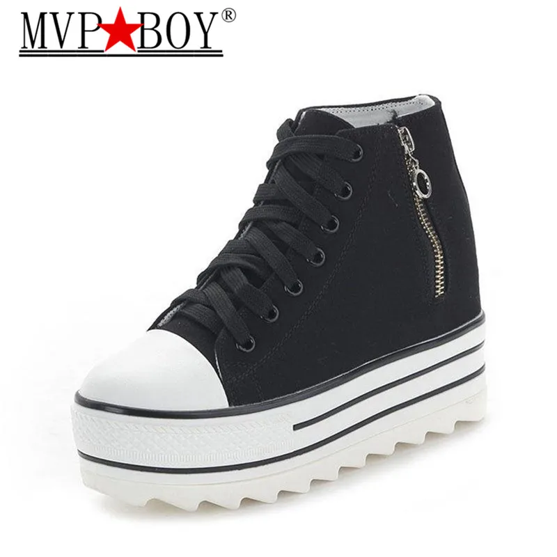 Туфли холщовые MVP на танкетке для мальчиков и женщин 2018|women shoes|zapatos mujershoes woman |