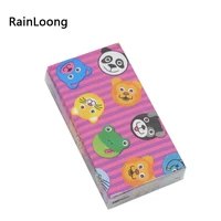 rainloong animal printed pocket napkin tissue handkerchiefs paper for decoration personal care 2121cm 5packs 10pcspack