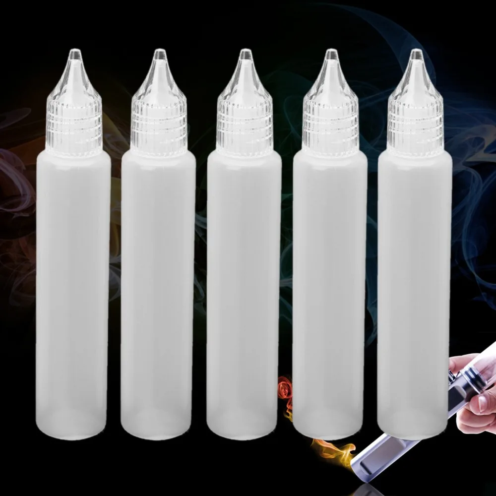 5 шт. бутылка для электронных соков Vape капельный наконечник пластиковая жидкость для хранения сжимаемая капельница 30 мл