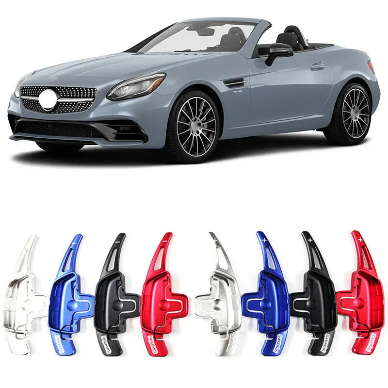 

Savanini Alloy Add-On Steering Wheel DSG Paddle Shifters Extension For Mercedes Benz SLC180 SLC200 SLC300 2016-2018