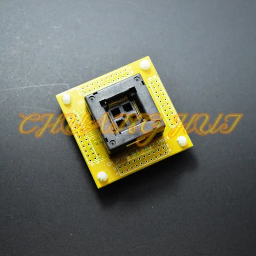 Тестовая розетка QFP80 разъем ic TQFP80 LQFP80 с печатной платой размер 0 5 мм шаг 12x12 14x14