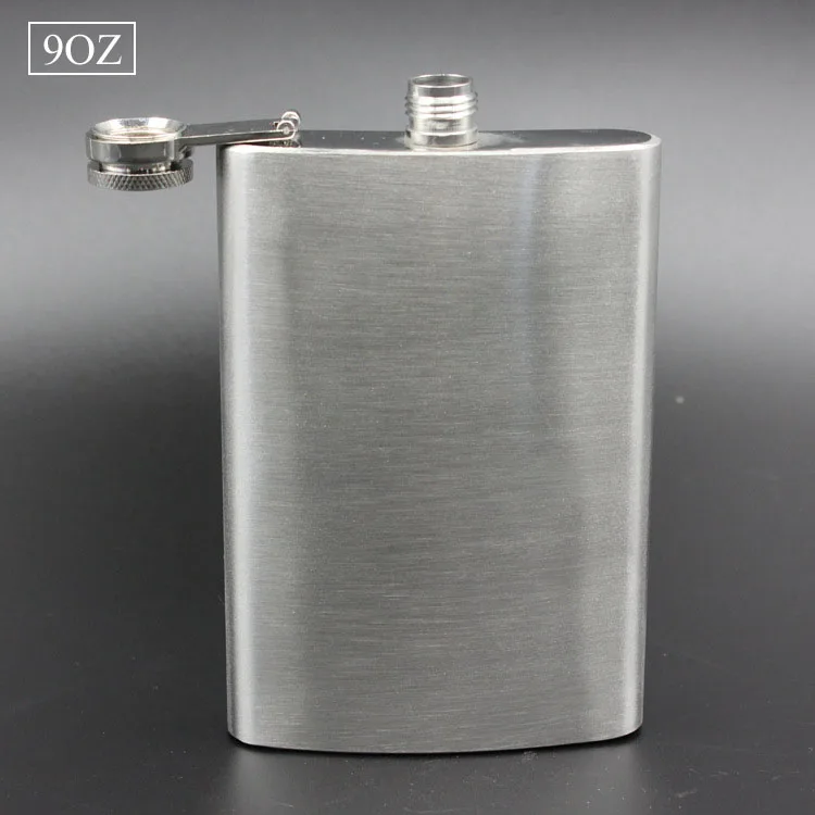 UPORS 18/10/9/8/7/6/5/4/1 OZ плоская фляжка высокое качество Портативный Нержавеющая сталь плоская фляжка ликерная бутылочная алкоголь Вино Виски фляга - Цвет: 9OZ