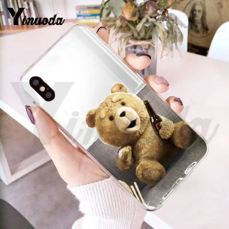 Чехол Yinuoda для iPhone 7 6 X чехол с изображением медведя из фильма Ted Kiss MY прикладом