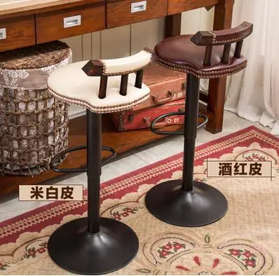 Бесплатная доставка стул из натурального дерева барный кованого железа.