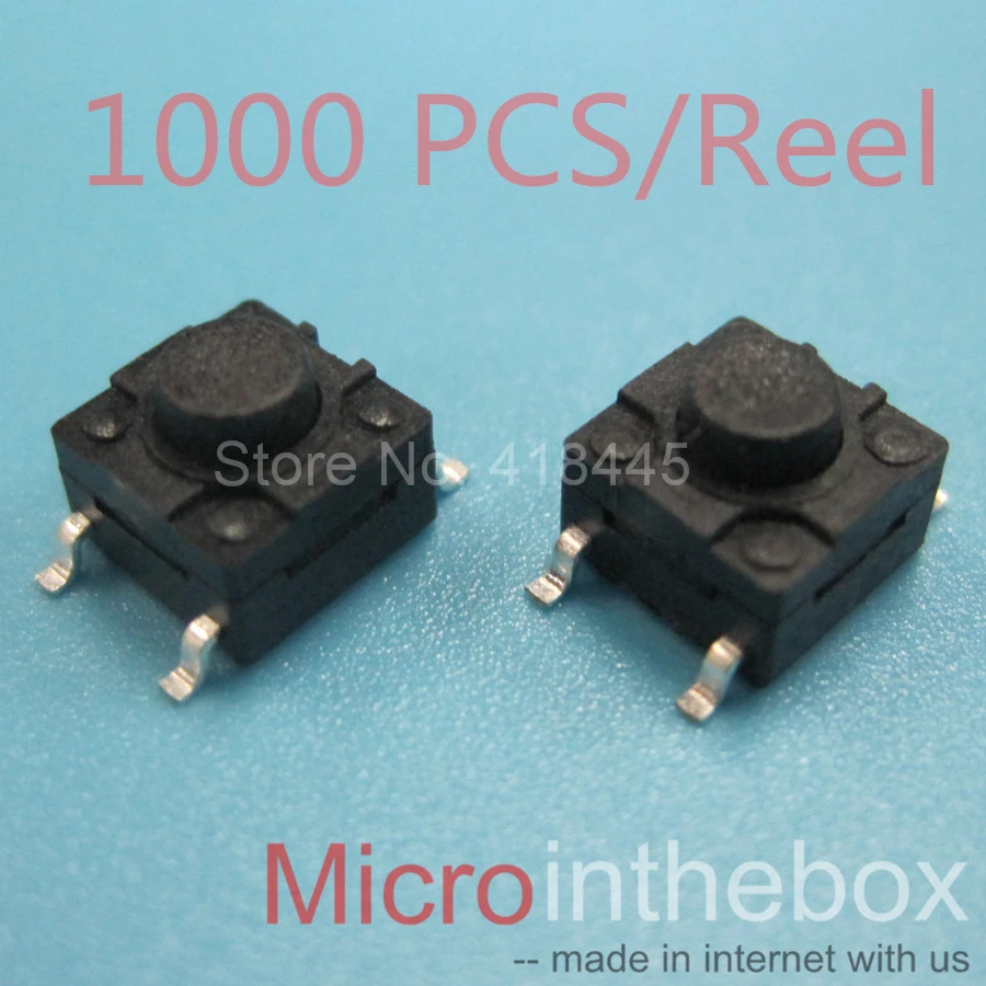

1000PCS/Reel Tact switch 6 6x6x5 SMT SMD waterproof watertight 4Pin for washing machine Soymilk stewpan control
