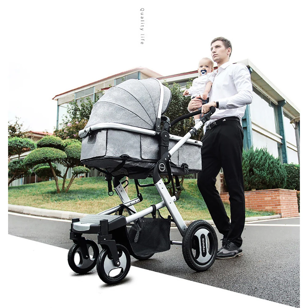 IIILOVEBABY/Детская Коляска 2 в 1, детская коляска, легкий складной ремень для переноски, сиденье для лежа, популярная детская коляска на четырех колесах для мамы