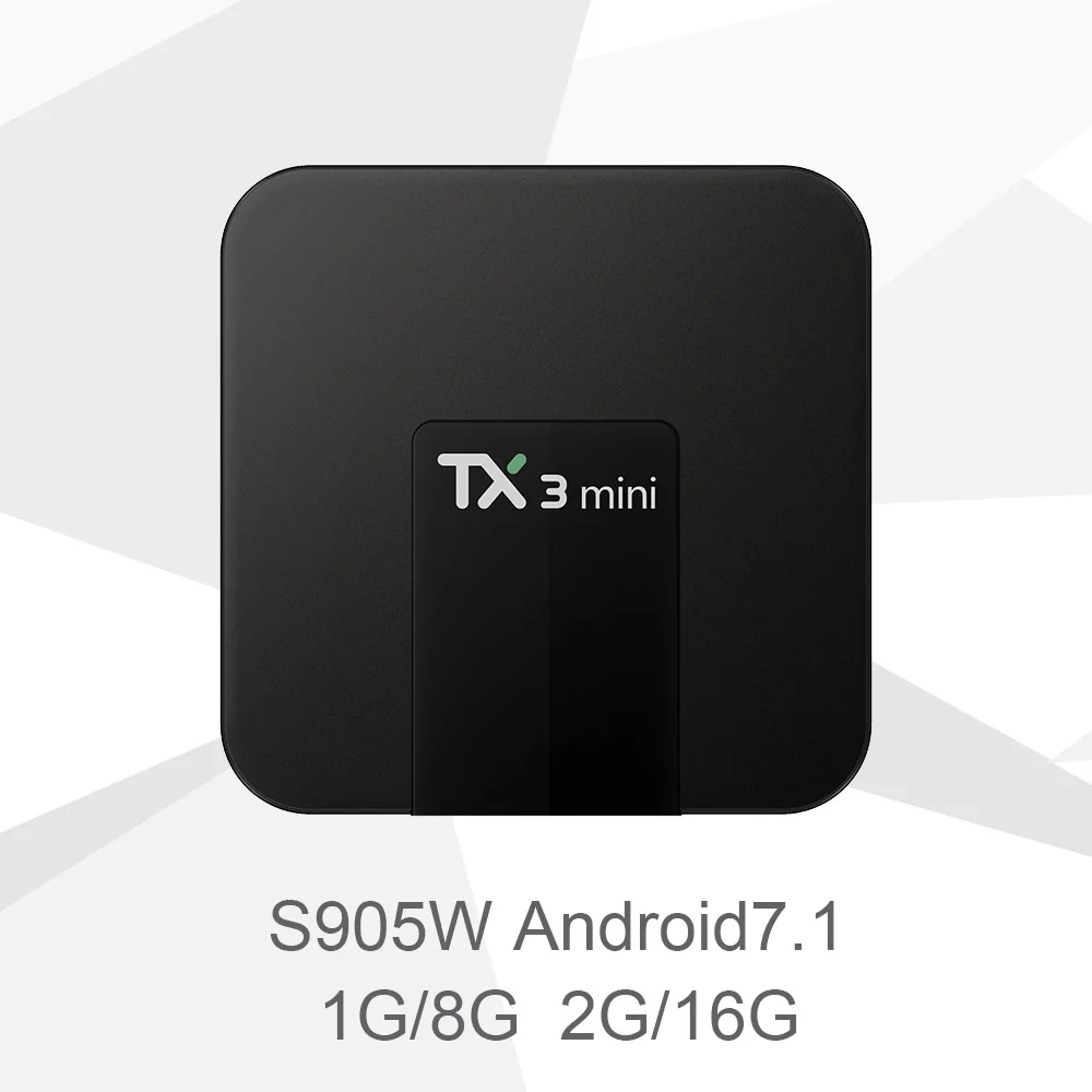 ТВ приставка TX3 Mini Android 7 1 Amlogic S905W 2 4 ГГц Wi Fi Smart ГБ/8 ГБ ГБ/16 Гб поддержка 4K