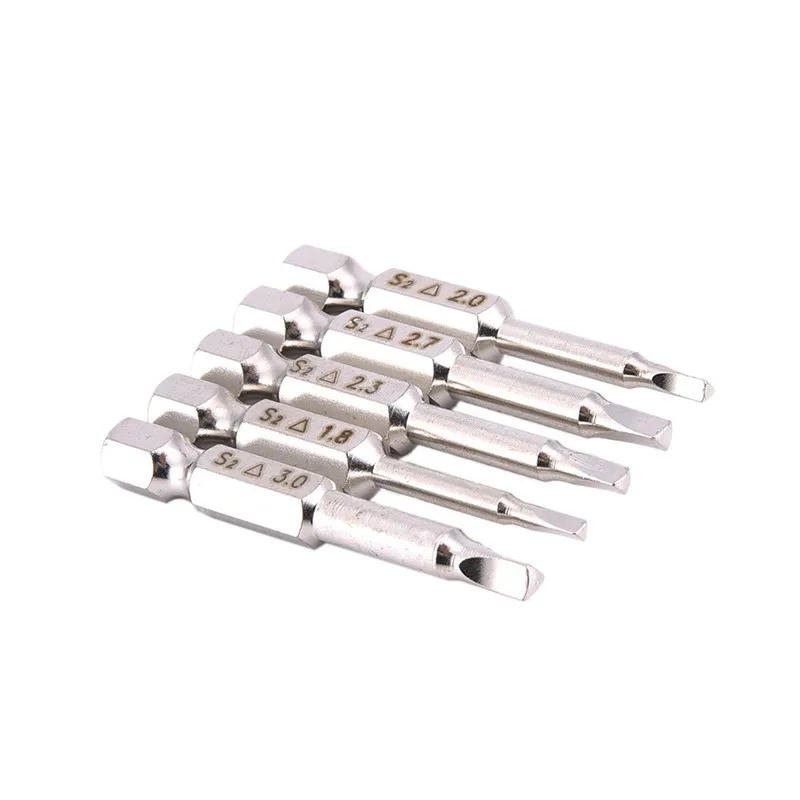 

5pcs Magnetic Triangle Head Screwdriver Bits S2 Steel 1/4 Hex Shank 50mm Magnetic Screw Driver Set For Power Tools