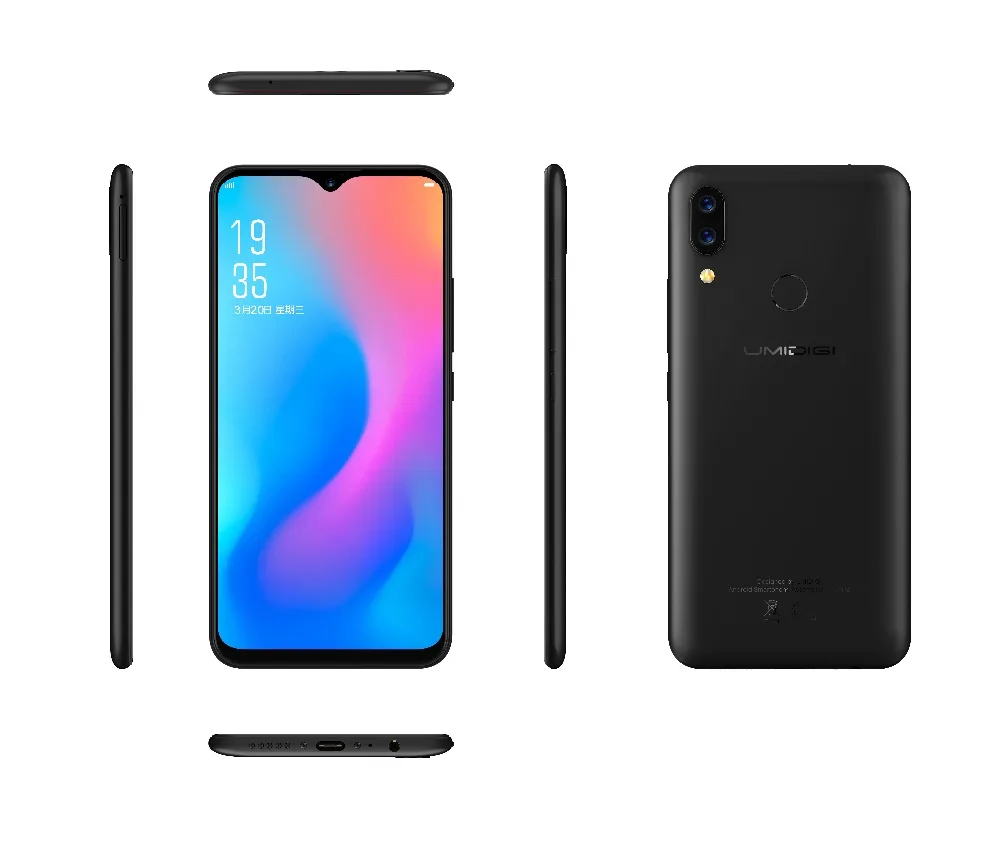 UMIDIGI power 6,3 ''экран капли воды смартфон 4 Гб 64 Гб Helio P35 Восьмиядерный Android 9,0 Dual SIM 16 МП Глобальный 4G мобильные телефоны