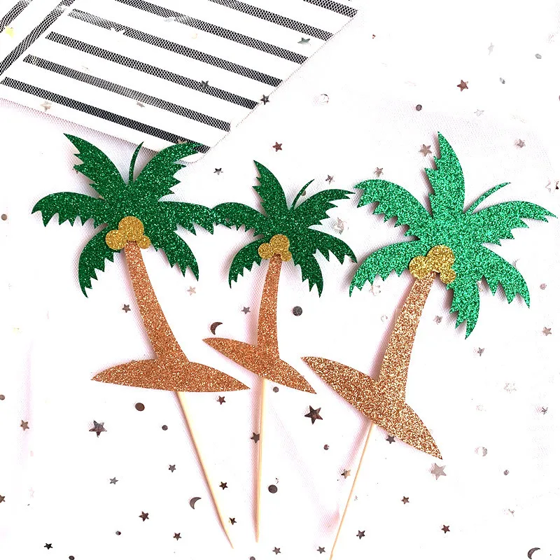 Новинка 2019 Топпер для торта С Днем Рождения милый лист дерева акриловый Кекс дня