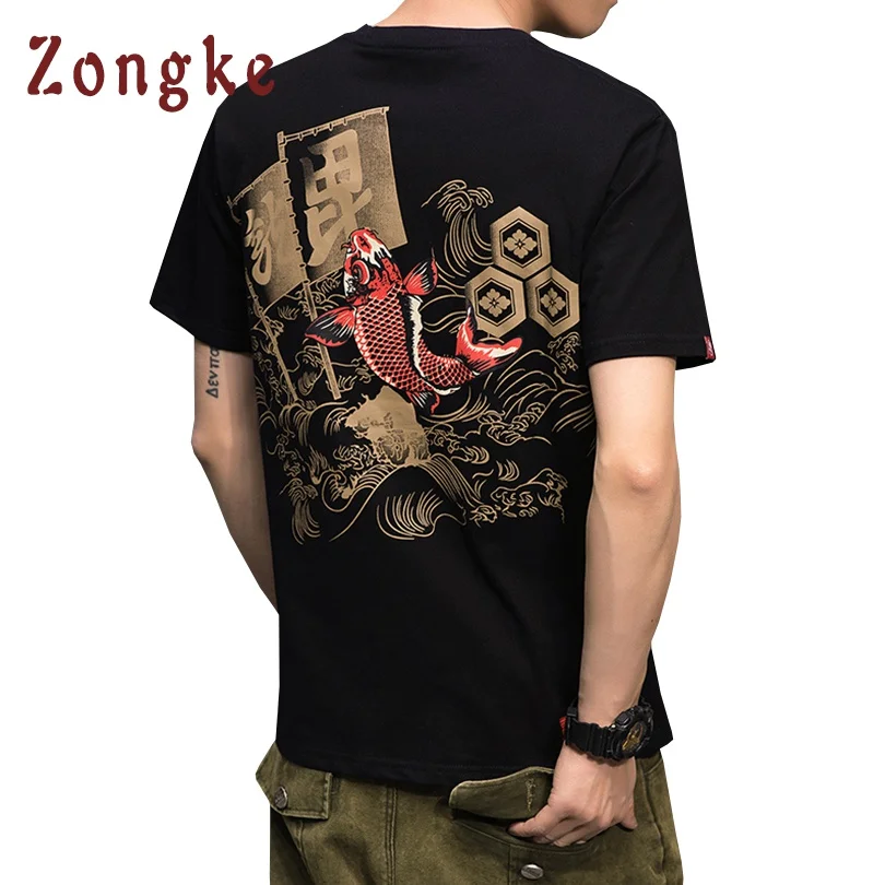 2018 новые летние Японии Стиль футболка Для мужчин Camiseta s Camisetas Hombre Мужской Забавный