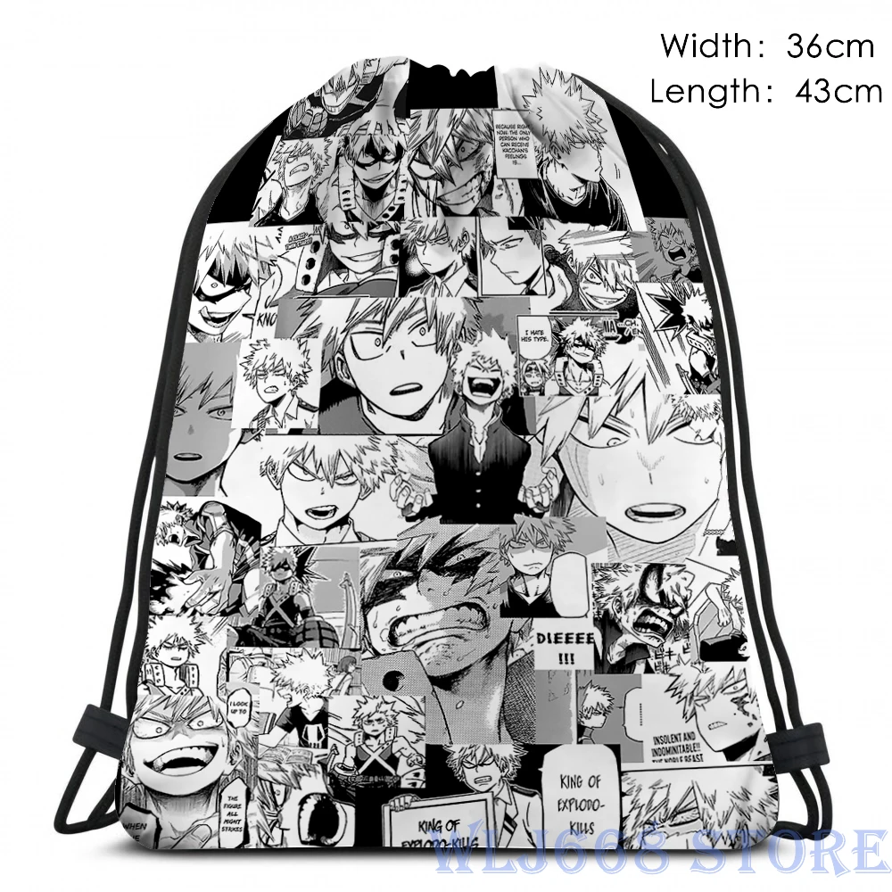 Наплечные сумки с забавным графическим принтом женский рюкзак Bakugou Katsuki Collage на