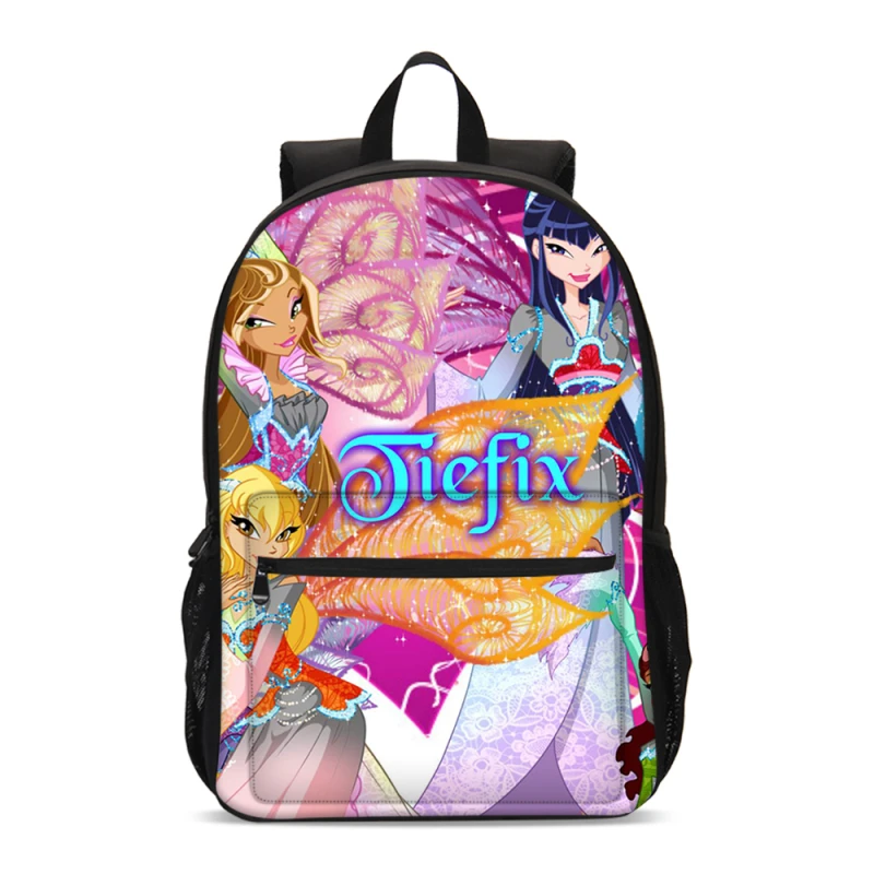 VEEVANV Брендовая Дизайнерская обувь Winx Club 3D печати рюкзаки для девочек школьная