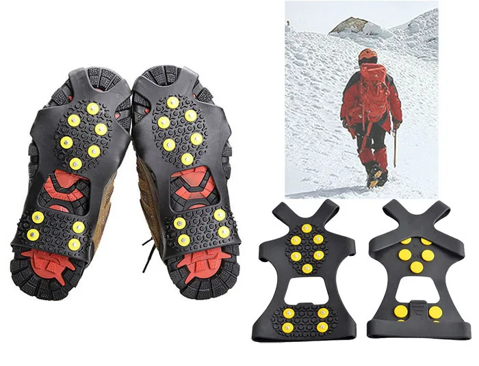 WALFOS, 1 пара, профессиональный, для кемпинга, климмен, ледяные скобы, противоскользящие, ледяные, снежные, прогулочные, скобы, шип, ручка, Beschermende, инструмент для улицы