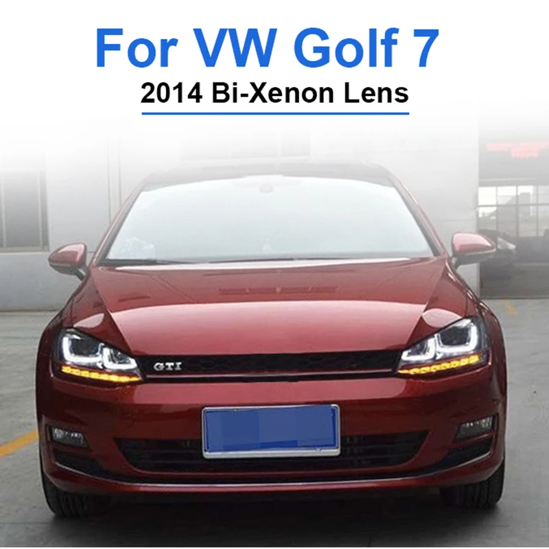 Roadot 2 шт. светодиодный светильник для стайлинга автомобиля s VW Golf 7 2014 головы бега