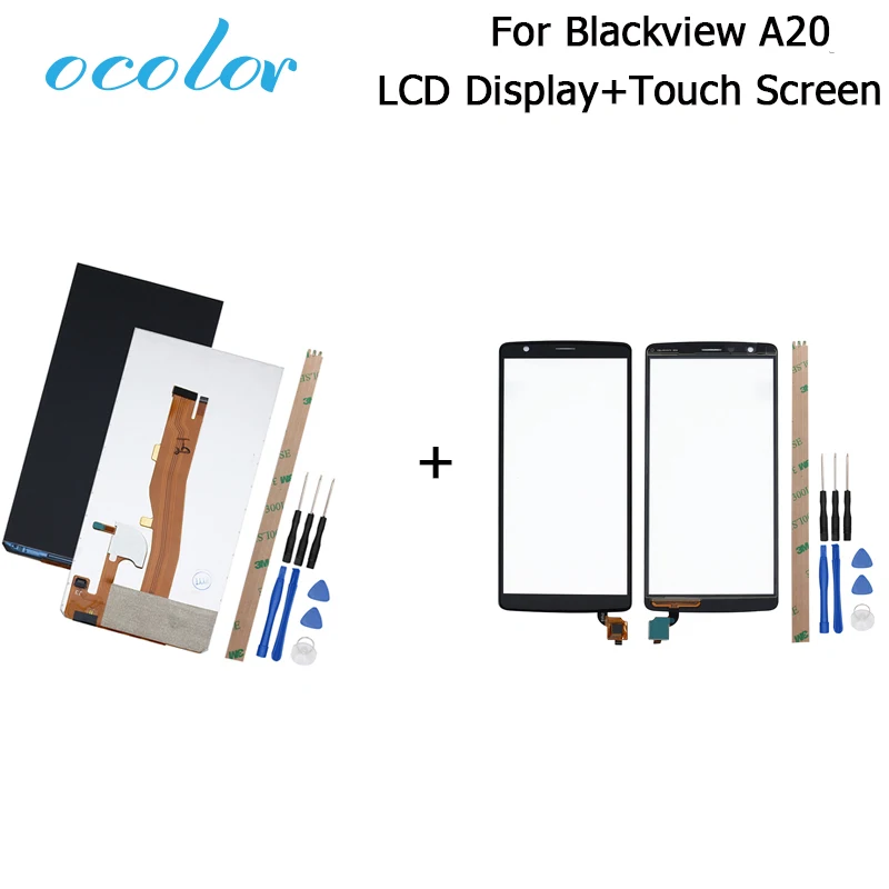 Ocolor для Blackview A20 ЖК дисплей 5 дюйма 960*480 фото сменный аксессуар + Инструменты|Экраны