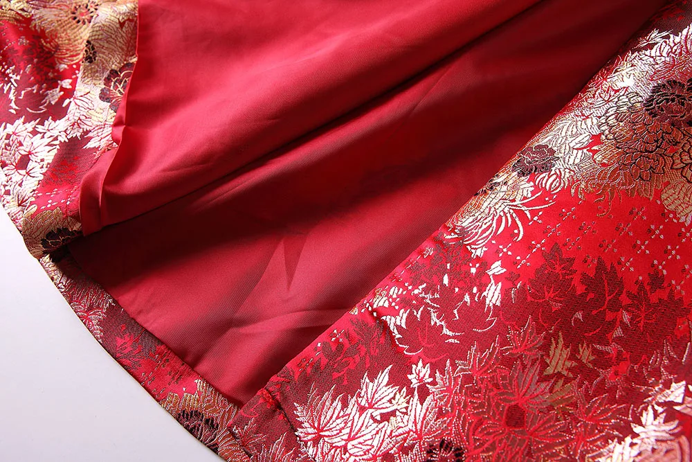 Женский винтажный удлиненный Тренч из ткани Добби двубортный атласный с