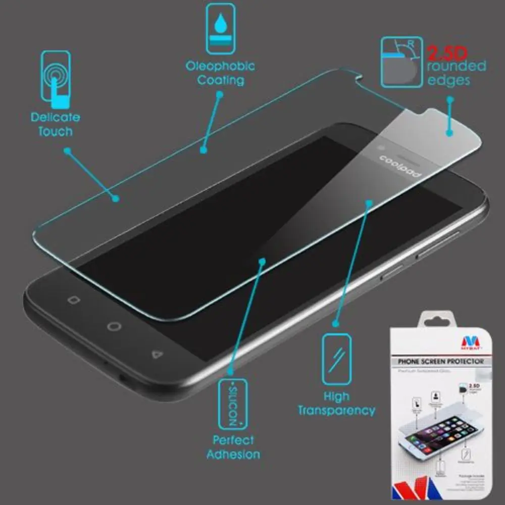 Закаленного Стекло 2.5D Экран протектор гвардии Плёнки Обложка для CoolPad вызывающе |