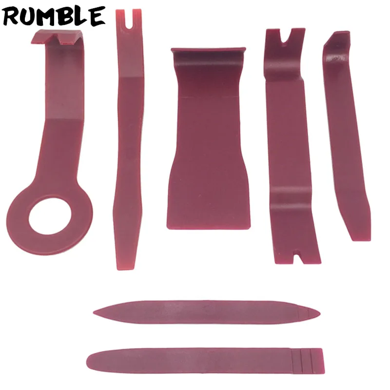 7 шт. жесткая пластиковая Автомобильная Радио-панель внутренняя дверная клипса